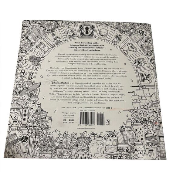 Rooms of wonder adult coloring book - Picture 2 of 2